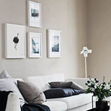 Prints on the wall