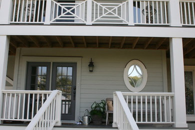 Example of a beach style exterior home design in Charleston