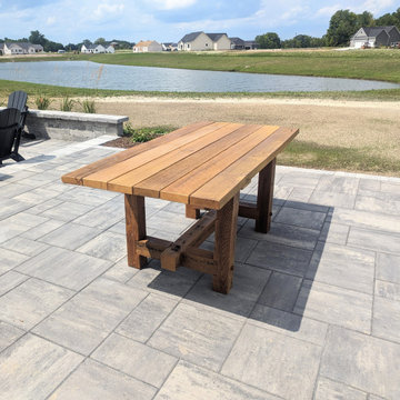 Reclaimed Barn Wood Patio Table | Custom Outdoor Dining Table