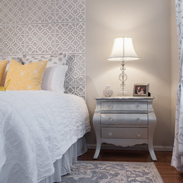 Gray and Yellow Bedroom