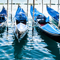 Douglas Page Photographic Art - Venetian Gondolas Panorama - Prints And Posters