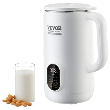 VEVOR Nut Milk Maker 9-in-1 Soy Milk Maker 8-Leaf Blades 800ML 1-18 Hours Timer