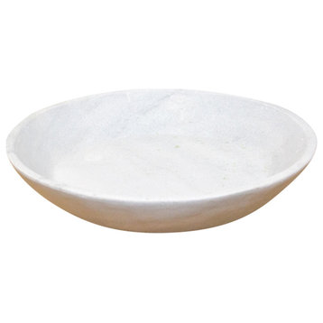Round White Marble Bowl