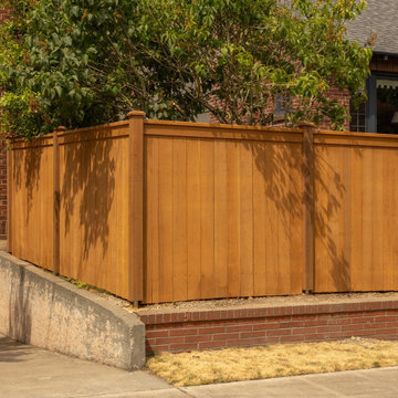 Modern Cedar Privacy Fence Installation Seattle Area