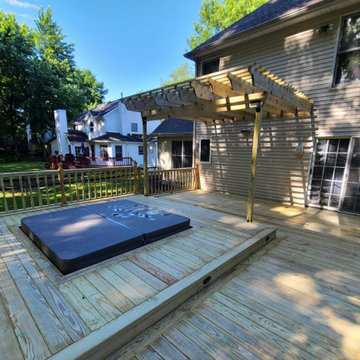Deck with Spa - Before and After