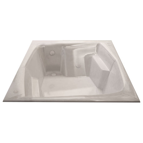 Atlantis Whirlpools Caresse 54 x 72 Rectangular Soaking Bathtub