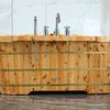 ALFI brand AB1136 61" Free Standing Cedar Wooden Bathtub with Chrome Tub Filler