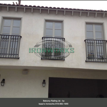 Balcony Railings (Juliet Balcony) Custom Made by Isaac's Ironworks