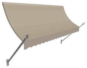 7' New Orleans Spear Awning Awning, Linen