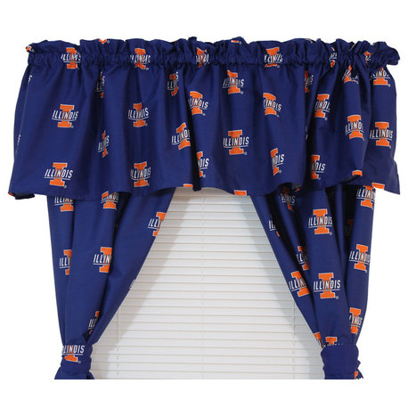 Illinois Fighting Illini Printed Curtain Panels 42"x63"