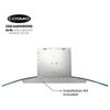 Cosmo Euro Wall-Mount Range Hood Modern Glass