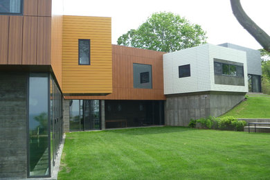 Contemporary exterior home idea in New York