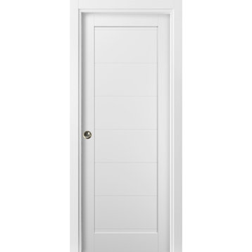 Pocket Door | Quadro 4115 White Silk | Sample of Color