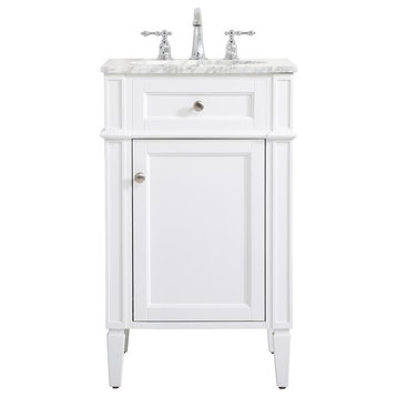 Elegant VF12521WH 21" Single Bathroom Vanity, White
