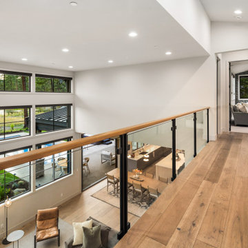 Upper Catwalk Overlooking Double-Height Living Space