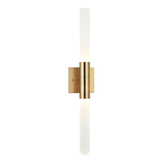 Matteo Lighting W65802AG Wall Sconce, Aged Gold Brass Finish ...