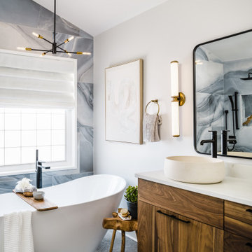 Modern bathroom remodel