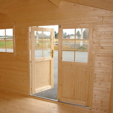 Small Log Cabin Kit Interior Photos