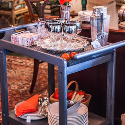 Spring Bar Cart Styling and More - Game Room And Bar Decor