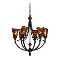 Vitalia-6-LT-Oil-Rubbed-Bronze-Chandelier - Chandeliers