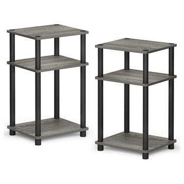 （2-Pack）3-Tier End Table / Side Table / Night Stand / Bedside Table