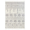 Well Woven Melody Tozi Moroccan Tribal Beige Shag Area Rug, 5'3"x7'3"
