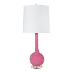 WORLDS-AWAY - Lydia Table Lamp, Gray - Table Lamps