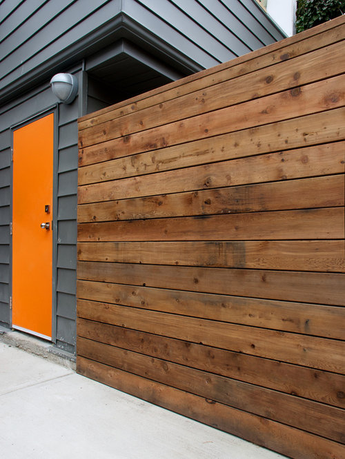 Stained Cedar Fence Houzz