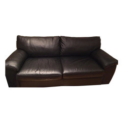 Ikea Black Leather Sofa Bed - Sofas