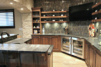 Inspiration for a transitional kitchen remodel in Calgary