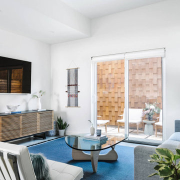 Mueller Tranquil Minimal Modern Row Home: Living Room