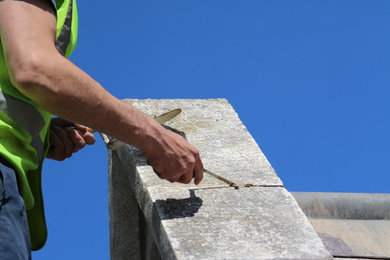 Stone gable repairs