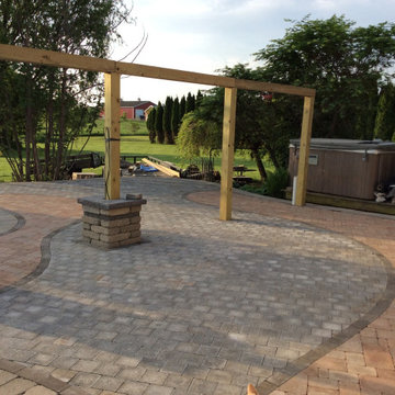 Reclaimed Brick Paver Patio Installation