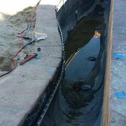 30' Linear Fire Feature Infinity Pool - Fire Pits