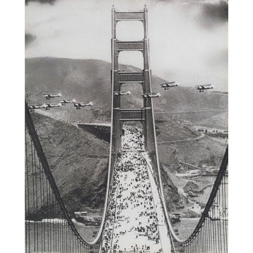Canvas, San Francisco Opening Day Golden Gate Bridge 1937, 16"x20"