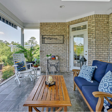 After Soft Staging Screened Porch