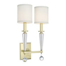 Crystorama Lighting Group 8102 Paxton 2 Light 19" Tall Wall - Aged Brass