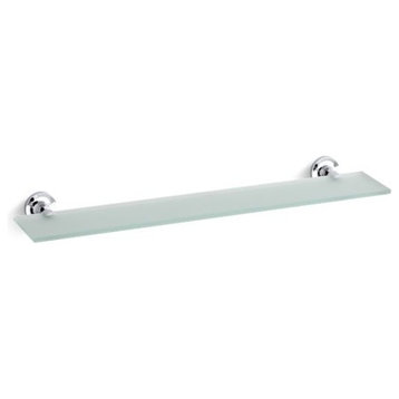 Kohler Purist Glass Shelf, Polished Chrome