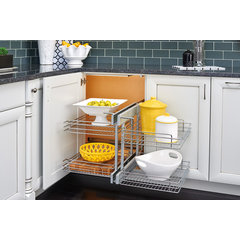 Rev-A-Shelf Contemporary Curve Pull Out Organizer for a Blind Corner Cabinet