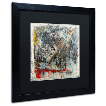 Joarez 'Furia e Paixao' Framed Art, Black Frame, 16"x16", Black Matte