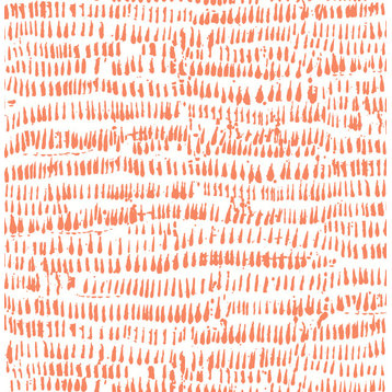 Runes Orange Brushstrokes Wallpaper Sample