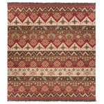 Livabliss - Jewel Tone Area Rug, 10' Square - Add a touch of rustic elegance to your home with the Jewel Tone Collection. The meticulously woven construction of these pieces boasts durability and will provide natural charm into your decor space. Made with Wool in India, and has No Pile. Spot Clean Only, One Year Limited Warranty.