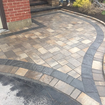 Banded Entranceway with Steps