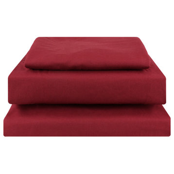 Everything Comfy Soft Brushed Microfiber Sheet Set, Winery, Queen