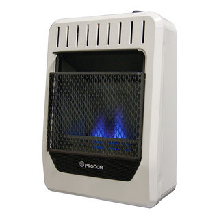 ProCom Dual Fuel Ventless Blue Flame Heater - 10,000 BTU, Manual -  Contemporary - Space Heaters - by Procom | Houzz