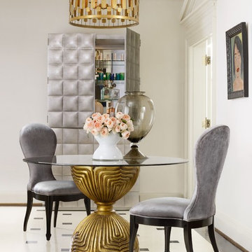 Hooker Furniture Cynthia Rowley Shangri-La Gilded Dining Table Base