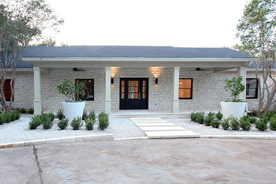 Traditional exterior home idea in Austin