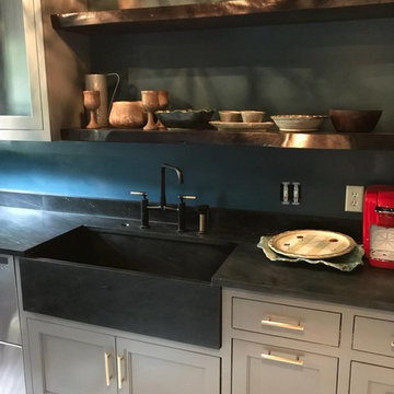Scullery with Soapstone and Custom Farmsink