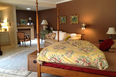 Elegant bedroom photo in Los Angeles