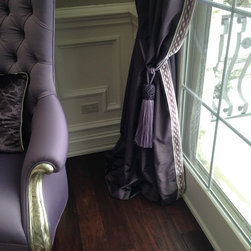 Velvet drapery - Window Treatments